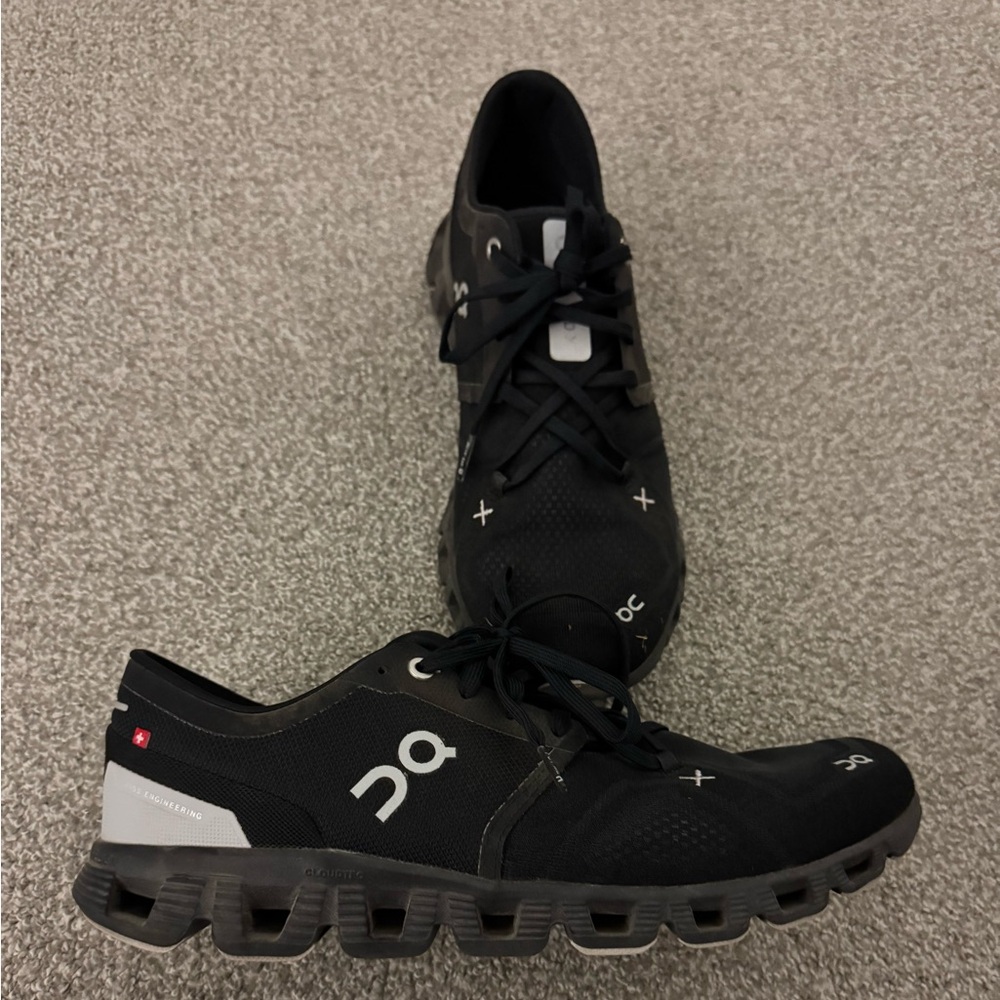 On Running Black and Gray Sneakers